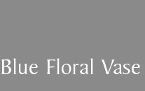 Blue Floral Vase 