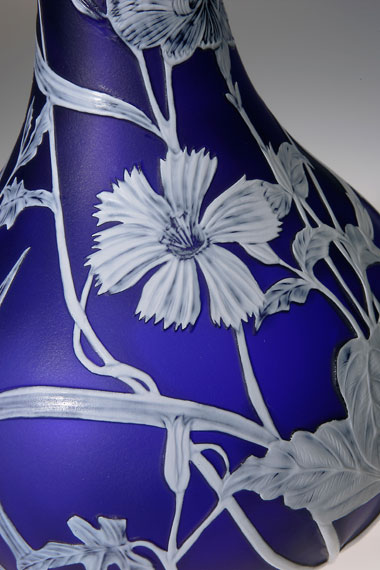 Blue Floral Vase