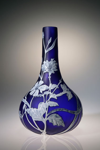 Blue Floral Vase