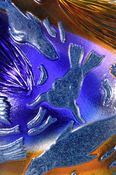 Fish Swirl with Chasing Seals