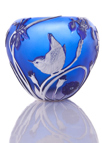 Wren Vase with Iris